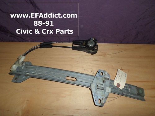 90-91 civic sedan window regulator passenger side rear door