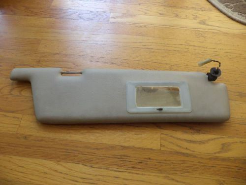 85-91 vw vanagon westfalia passenger sun visor beige with lighted mirror