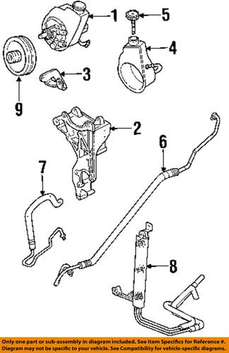 Gm oem 15295855 steering pressure hose/power steering pressure hose