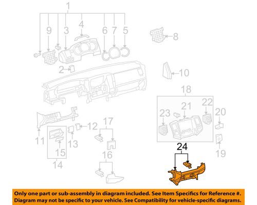 Toyota oem 09-11 tacoma instrument panel dash-lower trim panel 5540704040b0