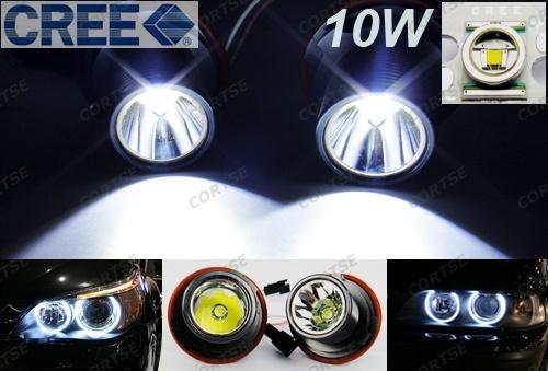 10w cree led angel eye halo ring light bulb bmw e39 e60 m5 x5 e53 e63 e64 e65 x3