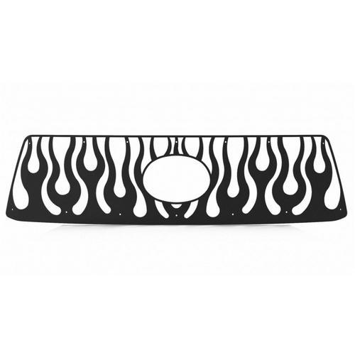 Toyota tundra 10-13 black vertical flame front metal grille trim cover insert