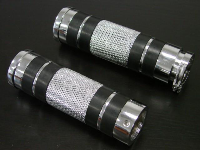 Chrome 1" hand grips for honda goldwing gl 1500 1800 shadow 750 1100 vt vtx 1300