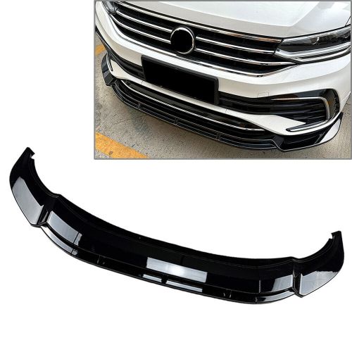 Front bumper spoiler lip for volkswagen tiguan rline 2021-2023