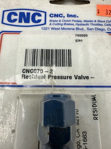 Cnc inc 2 lbs residual pressure brake valve racing system