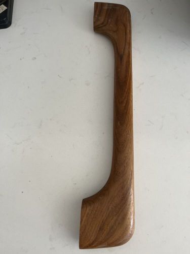 Teak wood handrail - 1 loop - 14” marine boat grab hand rail