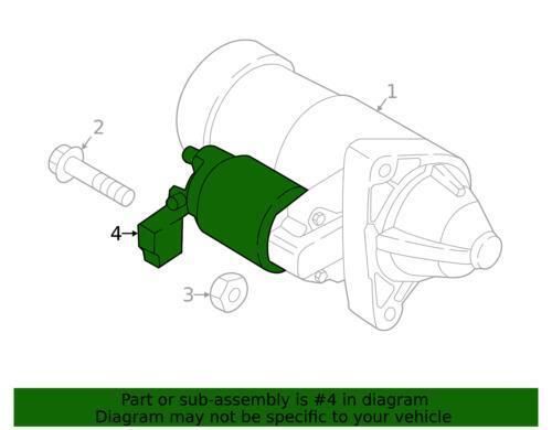 Genuine mazda starter solenoid pyfl-18-x10