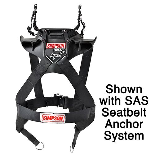 Simpson safety hybrid sport x-large w/ sliding tether pa fia hsxlg11pafia