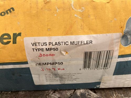 Vetus plastic muffler type mp50 , 2&#034; inlet &amp; outlet