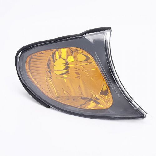 Pair for 02-05 bmw e46 3-series 4dr sedan corner lights - crystal yellow*