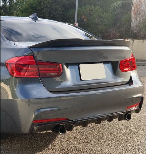 For bmw f30 320i 325i 328i 335i 12-18 real carbon rear bumper diffuser spoiler