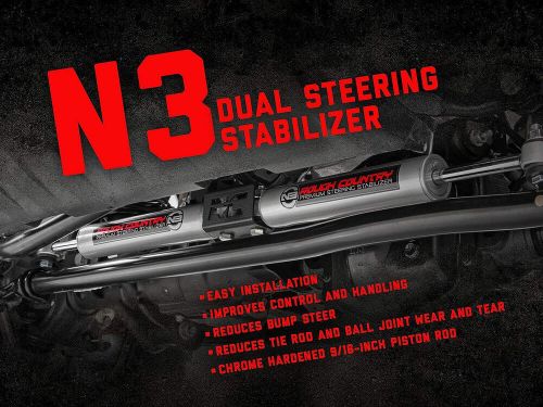 Rough country n3 dual steering stabilizer for 14-24 ram 2500/3500 4wd - 8749430