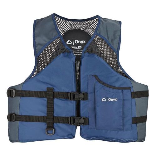 Onyx outdoor 116200-500-040-13 - mesh classic large navy sport life jacket