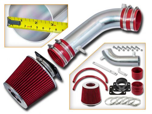 Xyz short ram air intake kit + red filter for 1992-1995 sc300 / gs300 3.0l l6