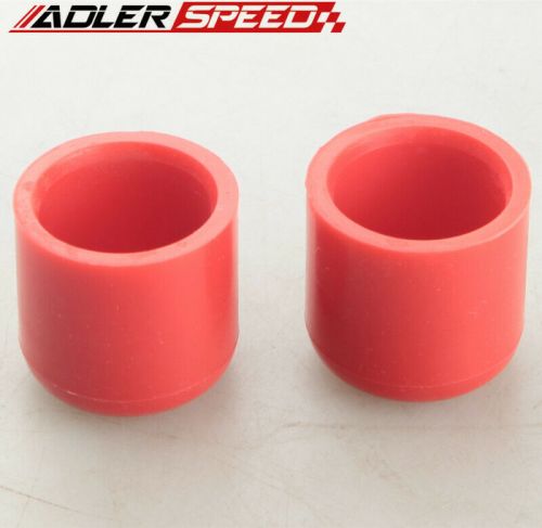 2pcs silicone blanking cap intake vacuum hose end bung plug 25mm 0.99&#034; red