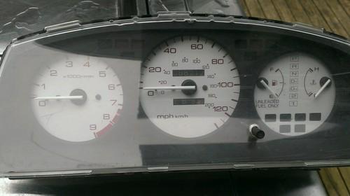 92-95 honda civic speedometer ex. auto with tach