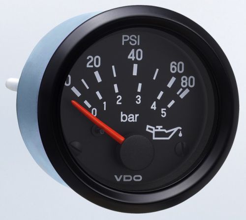 Vdo 350-934 cockpit intl. series 80psi oil pressure gauge  last one... hurry!!!