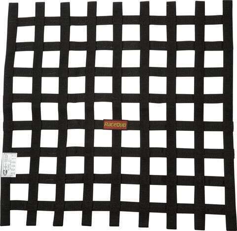 Racequip® 726009rqp window net sfi 27.1 - 1 in webbing - 24 in square - black