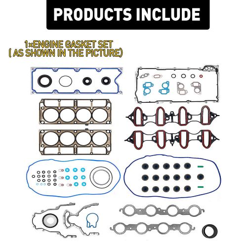 Head gasket set kit for 2004-2008 chevrolet express 1500 2500 3500 oe#hs26191pt1