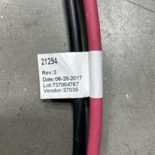 Fisher snow plow battery cable part number 21294