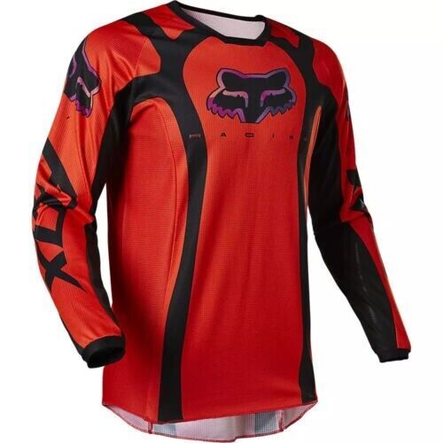 Fox racing 180 venz off-road mx motocross jersey fluorescent red 28826-110-2x