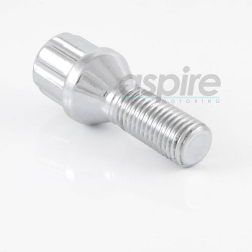 20 pcs 12x1.5 m12x1.5 26mm wheel spline lug bolts chrome include key