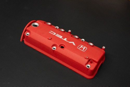 Honda accord f series f22 f23 vtec valve cover powder coated wrinkle red