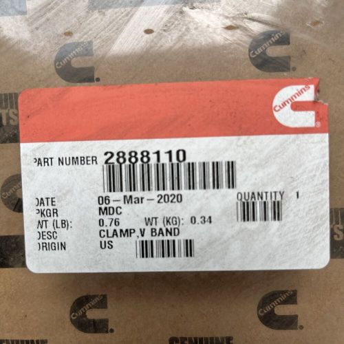 2888110 cummins clamp, v band