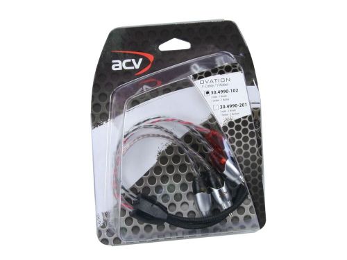 Acv rca y adapter 2 male to 1 female 0.30m 30.4990-102-