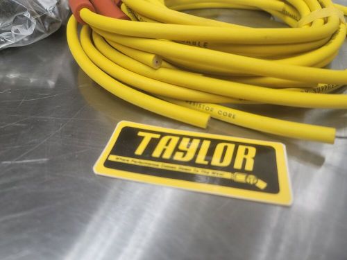 Taylor spark plug wire set 60454 high energy 8mm yellow big block chevy