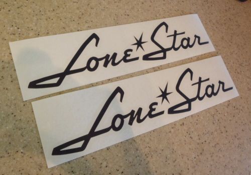 Lone star boat vintage decal 5&#034; x 26&#034; custom order