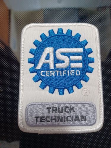 Ase certified truck technician patch embroidered