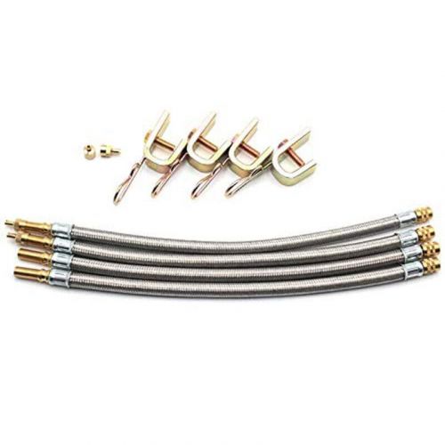 4pcs 12 flexible valve shank extensions stainless steel tires rei8699-