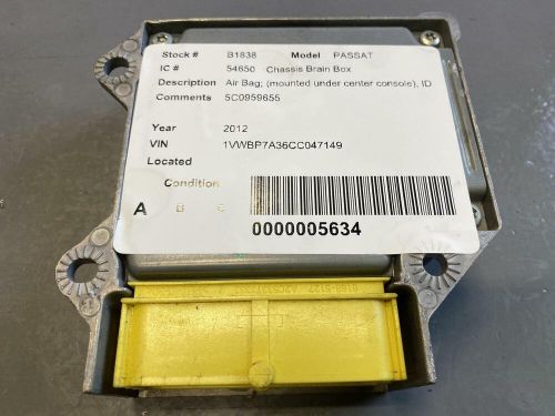 Volkswagen passat bag control module, 5c0 959 655