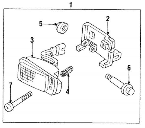 Genuine gm fog lamp assembly 16514490