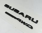 Subaru legacy impreza crosstrek symmetrical awd emblem rear trunk black badge