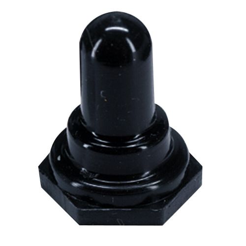 Paneltronics waterproof rubber toggle switch cover boot - 5/8&#034; hex nut - black