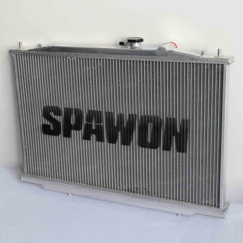 Spawon 2 row radiator fit acura tl 2004 2005 2006 3.2l v6 full aluminum mt 2773