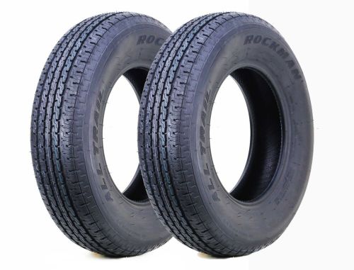 2 rockman trailer tires st205/75r15 8-ply load range d 107m steel belted radial