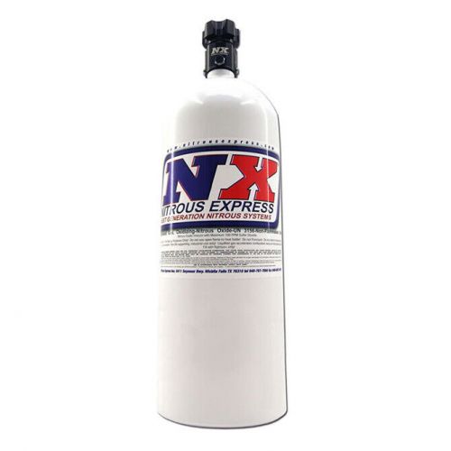 Nitrous express 11150 15lb aluminum bottle w/lightning 500 valve 6.89x26.69 tall