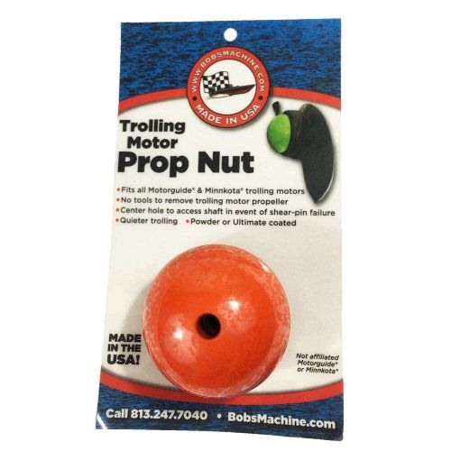 Bob&#039;s machine 312-200006 orange motorguide/minnkota trolling motor prop nut