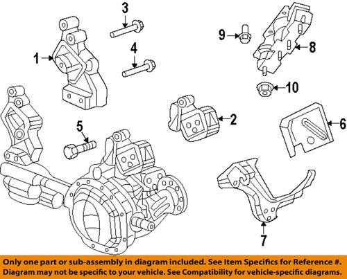 Mopar oem 6102400aa engine & transmission mounting