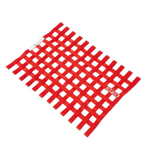 Simpson safety 18&#034;x24&#034; stock car window net-red