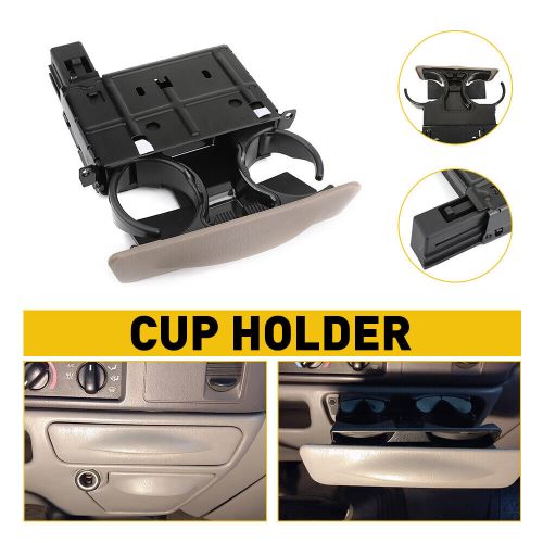 Dash mounted dual drink cup holder for 99-04 ford f250-550 super duty excursion