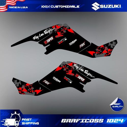 Atv decal graphic kit for suzuki ltz400 kawasaki kfx400 2003-2008