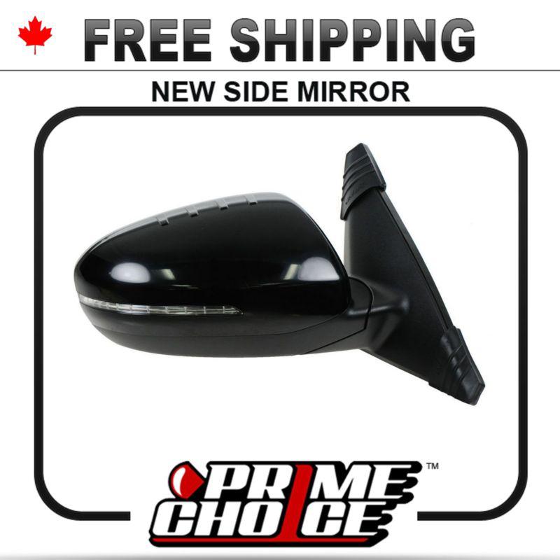 New power non heated passengers side view door mirror