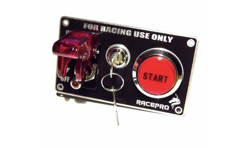 Ignition switch panel push button engine start with key toggle racing car 12v