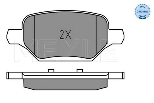 Meyle 025 229 3017 brake pad set for disc rear fits chevrolet opel vauxhall