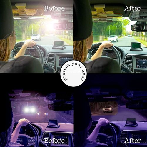 Car sun visor extension car anti glare driving hd tac visor for day/night usa