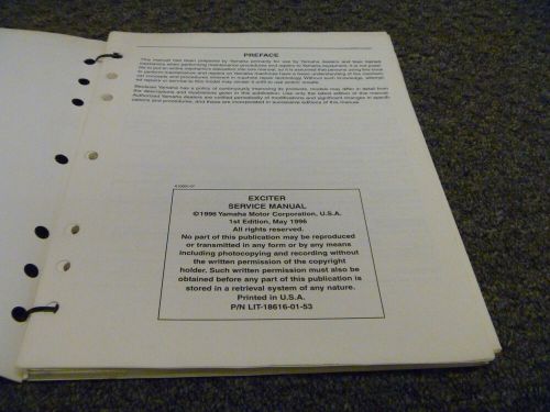 1996-1998 yamaha ext1100u ext1100v ext1100w exciter jet boat service manual 1997